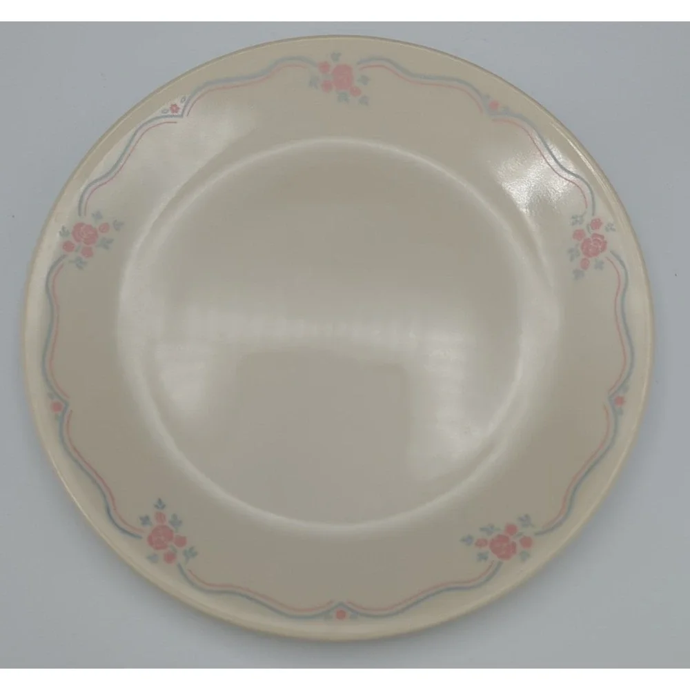 Vintage‎ Corelle English Dinner Plates Pink Roses 10.5
